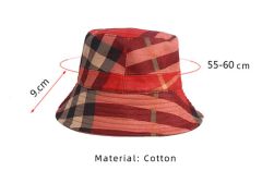 Grid Luxury Bucket Hat Women Fashion Fisherman Outdoor Spring Summer Sunscreen Ladies Basin Tup Party Caps - Nanjing Hengyuan Apparel Co., Ltd.