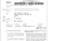 Biz license-1 certificate from Achilles Chemical Co., Ltd.