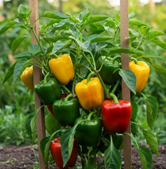Premium Fresh Coloured Capsicum – Red & Yellow Bell Peppers | Polyhouse Grown | 150–200g – product photo 1, product detail gallery