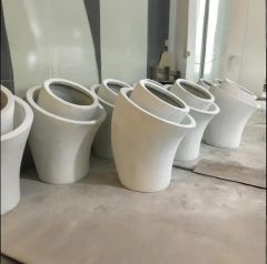 Customized Fiberglass Flower Pots with Double Mouths MOQ 5PCS Origin China Size Customized 3D Drawings Yes Style - Image 3