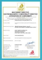 CE certificate from Zhonghe Machinery Technology (Dalian) Co., Ltd.