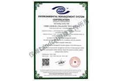 ISO14001 certificate from Hebei Landcel Cellulose Tech Co., Ltd.
