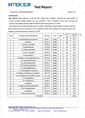 fabric test certificate from Shijiazhuang Dongqi Technology Co., Ltd