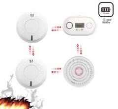 Wireless Radio Interconnected Security Alarms RF433 Remote Control Optional Smoke Detector - Image 3