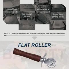 Flat Type Compacting Roller Conveyor Belt Repair Tool Standard DIN Origin China Trademark BAI-OTT Material Lron/Wood Model NO. #R060004 - Image 3