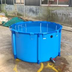 Versatile PVC Water Storage Tank for Live Fish Farming Model NO. 1.8x0.8m Trademark shamoquan Type Canvas Fish Tank Specification 1.8x0.8m - Image 4
