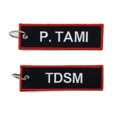 Custom Embroidered Name Tags Key Chains Patches with Your Logo - Image 6