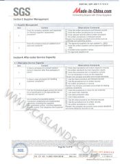 SGS Factory Audit Report 6 certificate from Foshan Casland Garments Co., Ltd.