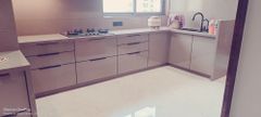 Traditional Modular Kitchen Material Aluminium Finish Type Polished Kitchen Design U-Shape Appearance Traditional Accessories Slide - Image 1