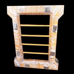 Brown Wooden Windows Frame, 3.5x2ft Color Brown Material Wooden Shape Rectangle Frame Thickness 30 mm Window Size( H x W) ft - Image 1
