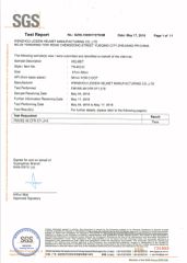 DOT certificate for 8616c certificate from Wenzhou Leiden Helmet Manufacturing Co., Ltd.