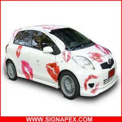 Car Wrap Vinyl Polymeric Vinyl Sticker HS Code 39015010 Origin P. R. China Trademark SignApex Feature Waterproof Usage Custom - Signapex Technology Co., Ltd.