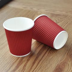PE Coating 8oz Ripple Double Wall Paper Cup Lid With Lid Model NO. PCS-02 Style Ripple Wall HS Code 4823699000 Origin Anhui, China - Image 5