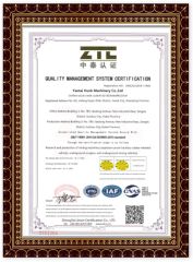 Certificates certificate from Yantai Hunk Machinery Co., Ltd.