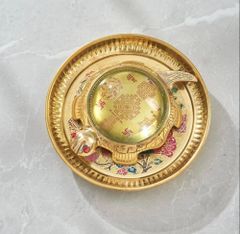 Brass Tortoise Statue with plate Size 3.5 inch Brand Brass Antiques Packaging Type box packed Country of Origin Made in - Image 3
