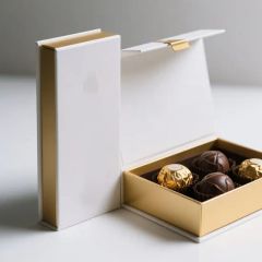Recycled Cardboard Logo Custom Chocolate Gift Packaging Boxes for Party Favors - Image 1