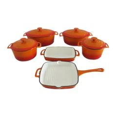 Cookwin Cast Iron 5PCS Enamel Cookware Set China LFGB FDA CE MOQ100 15D - Image 4
