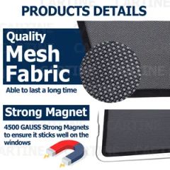 Foldable Magnet Sunshade Car Accessories Auto Parts Origin China Model NO. vm Trademark MFINE Material Polyster HS Code - Image 3