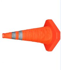 ABS Base 45cm High Collapsible Traffic Cones Base 250mm Origin China Color Orange OEM / ODM Yes Weight 0.6kg/PC Trademark - Image 2