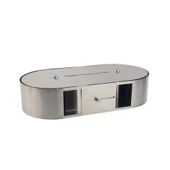 Multifunctional Double Roll Tissue Box Waterproof Bathroom Wall Mounted Stainless Steel Tissue Boxes - Image 3