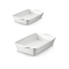 Porcelain Kitchen Oven Nonstick Deep Tray Serving Bakeware Ceramic Rectangular Baking Dishes Pans - Image 1