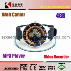 4GB Waterproof Sport Watch Style Camera Digital Voice Recorder - Image 1