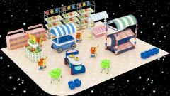 Child-Sized Play Market Stall Equipment Sets for Indoor Playground - Image 5