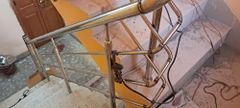 Balcony Glass Railing, Material: Mild Steel Color Silver Height 3 Feet Position Stairs I Deal In New Only Glass Color - Image 6
