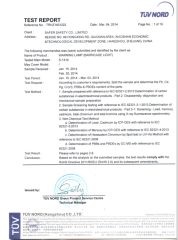 S-1310 ROHS certificate from Hangzhou Safer Traffic Facilities Co., Ltd.