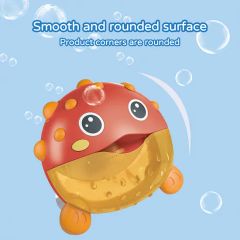 Automatic Bubble Blowing Bath Time Fun Cute Pufferfish Bath Bubble Machine Toy for Baby - Image 3