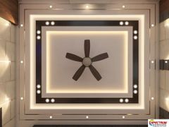 Pop Gypsum False Ceiling Work Service Glare Control Dimmable And Adjustable Lighting Performance Eliminates Shadows And Lessens - Image 3
