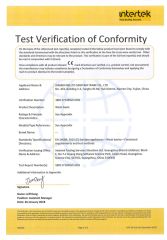CE certificate from Xiamen Bellto Sanitary Ware Co., Ltd.