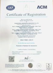 ISO 9001 certificate of GUANGZHOU JIA SHENG DA RADIATOR CO., LTD. – certificate photo, supplier certificates section