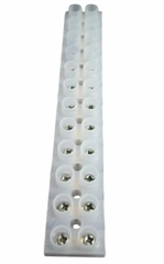 12 Way PVC Strip Connector (415V) Poles 12 Color White Wire Size 6 sqmm Material PVC, Pvc Body Material PVC Body Colour White - Image 2