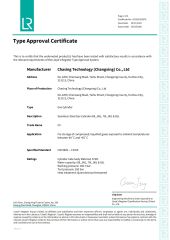 LR certificate from Chasing Technology(Changxing) Co., Ltd