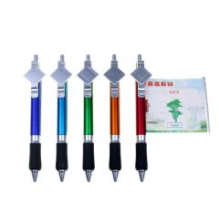 Customized Paper-Pulling Color Pattern Banner Advertising Pen with Big Clip - Image 1