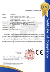 LVD certificate certificate from Huizhou More Green Light Co., Ltd.