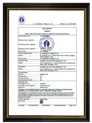 TESTREPORT certificate from Guangzhou Shixuan Audio Equipment Co., Ltd.
