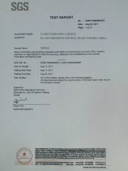 Textil Strength certificate from Ningbo ZNZ Leisure Products Co., Ltd.