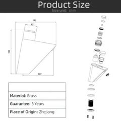 Digital Faucets Basin Wash Hand Faucets Modern Style Color Black Origin China Material Brass Model NO. gfy-sxlt Usage Common - Image 5