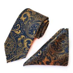 Necktie Jacquard Pattern Set Plain Dyed Polyester MOQ100 146*8*3.5cm 1Y - Image 1