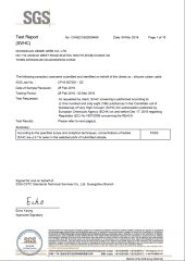 SGS for silicone cable certificate from Dongguan Dewei Wire Co., Ltd.