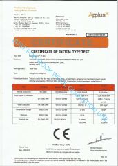 CE certificate from Nanjing Hairui Heat Preservation Material Limited Liability Company