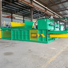 Horizontal Stroke Balers Automatic Baling Scrap Used Clothing Bale Packing Machine Price - Image 2