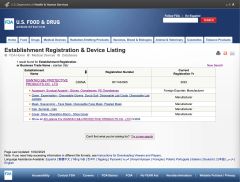 FDA certificate from Xiantao S&J Protective Products Co., Ltd.