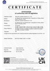 UKCA Certificate certificate from Shenzhen Carleader Electronic Co., Ltd