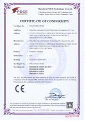 EMC Cert POCE18102317UCE CDE350 certificate from Shenzhen Canworld Electrical Technology Co., Ltd