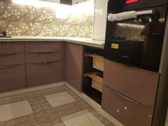 L Shaped Modular Kitchen Material HDHMR Appearance German Kitchen Design - Image 6