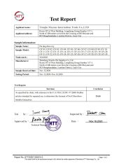 HTTTest Report certificate from Tianjin Maynas International Trade Co.,Ltd