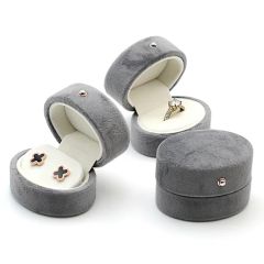 High-Grade Custom Logo Oval Velvet Jewellery Storage Boxes Jewelry Packaging Box for Ring Necklace Bracelet Earring - Shantou Kaicheng Craft Co., Ltd.